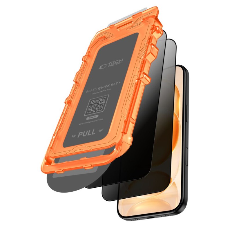 Tech-Protect Quick Set Spy+ – 2x преиващо (privacy) закалено стъкло за iPhone 18 Pro Max Tech-Protect Quick Set Spy+ – 2x преиващо (privacy) закалено стъкло за iPhone 18 Pro Max