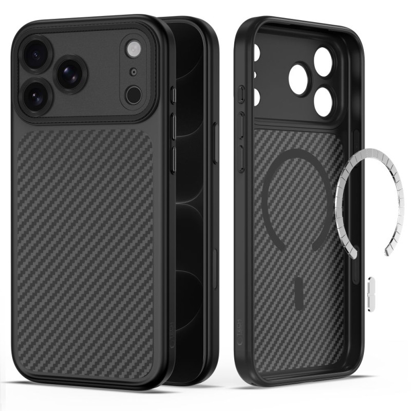 TECH-PROTECT MagCam MagSafe калъф за iPhone 17 Pro Max / 18 Pro Max Carbon Black TECH-PROTECT MagCam MagSafe калъф за iPhone 17 Pro Max / 18 Pro Max Carbon Black