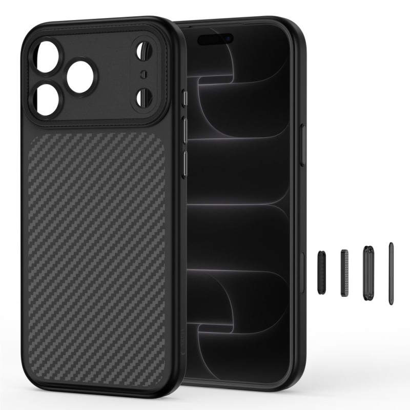 TECH-PROTECT MagCam MagSafe калъф за iPhone 17 Pro Max / 18 Pro Max Carbon Black TECH-PROTECT MagCam MagSafe калъф за iPhone 17 Pro Max / 18 Pro Max Carbon Black