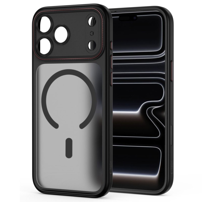 TECH-PROTECT MagCam MagSafe за iPhone 17 Pro / 18 Pro – матово черно/червено TECH-PROTECT MagCam MagSafe за iPhone 17 Pro / 18 Pro – матово черно/червено