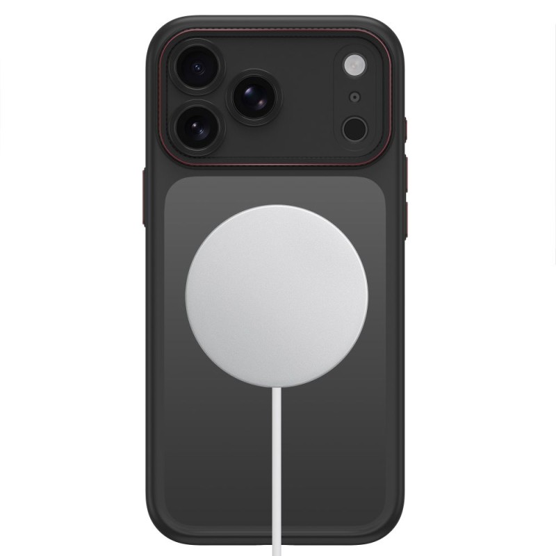 TECH-PROTECT MagCam MagSafe за iPhone 17 Pro / 18 Pro – матово черно/червено TECH-PROTECT MagCam MagSafe за iPhone 17 Pro / 18 Pro – матово черно/червено