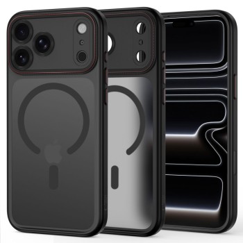 TECH-PROTECT MagCam MagSafe за iPhone 17 Pro Max / 18 Pro Max, матово черно/червено