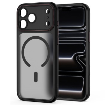 TECH-PROTECT MagCam MagSafe за iPhone 17 Pro Max / 18 Pro Max, матово черно/червено TECH-PROTECT MagCam MagSafe за iPhone 17 Pro Max / 18 Pro Max, матово черно/червено