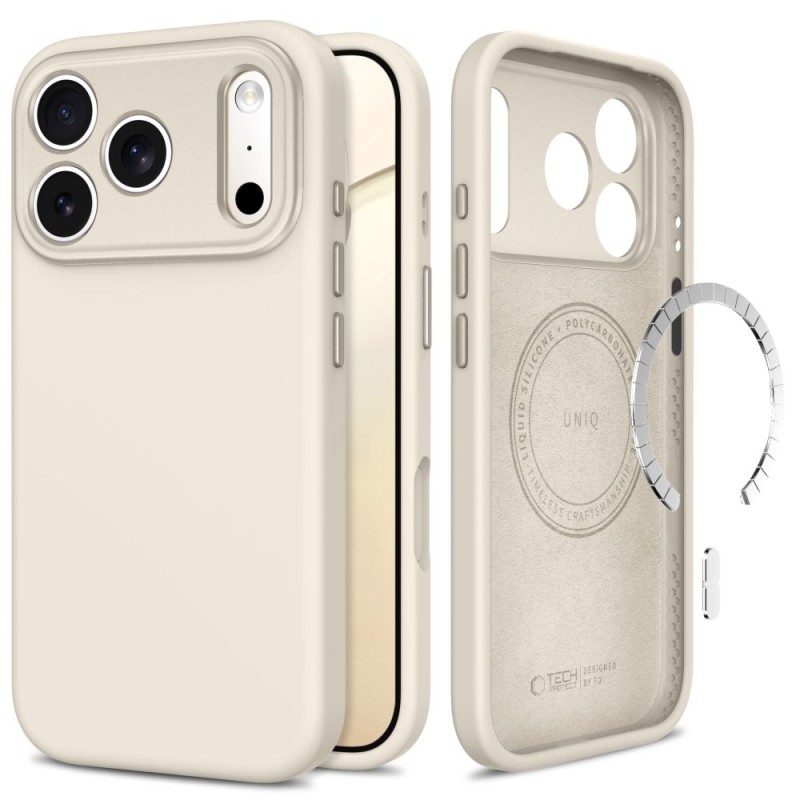 TECH-PROTECT UNIQ MagSafe CC за iPhone 17 Pro / 18 Pro Titanium (силикон + PC) TECH-PROTECT UNIQ MagSafe CC за iPhone 17 Pro / 18 Pro Titanium (силикон + PC)