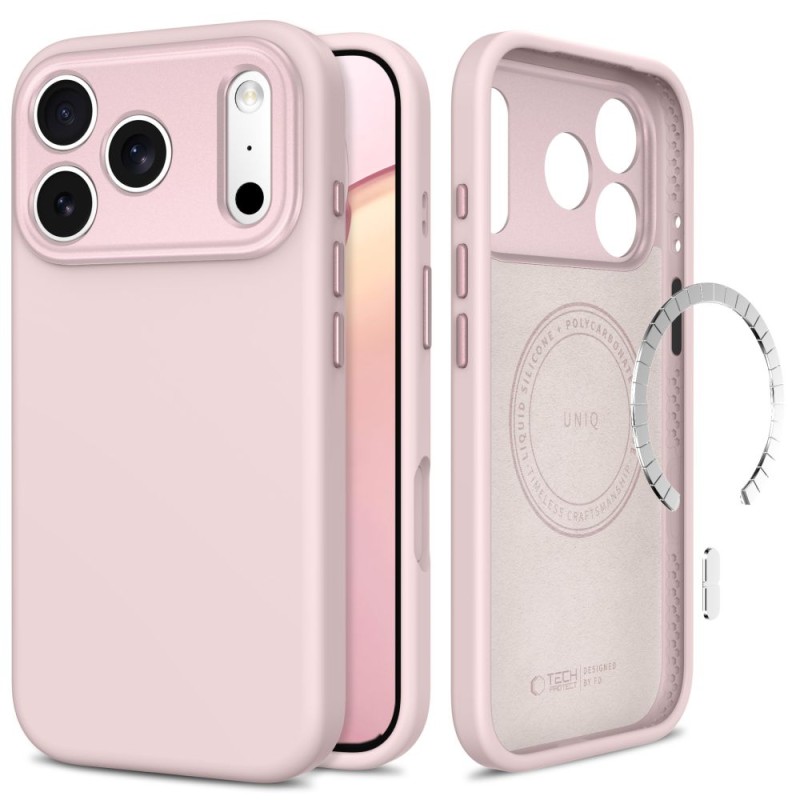 TECH-PROTECT UNIQ MagSafe CC за iPhone 17 Pro / 18 Pro Soft Pink TECH-PROTECT UNIQ MagSafe CC за iPhone 17 Pro / 18 Pro Soft Pink