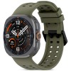 Tech-Protect Silicone Air силиконова каишка за Samsung Galaxy Watch Ultra 1 / 2 (2024–2026) 47 мм, маслинено зелена