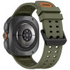 Tech-Protect Silicone Air силиконова каишка за Samsung Galaxy Watch Ultra 1 / 2 (2024–2026) 47 мм, маслинено зелена