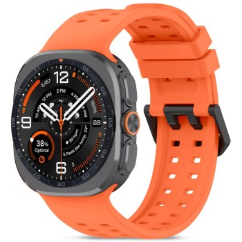 Tech-Protect Silicone Air каишка за Samsung Galaxy Watch Ultra 1 / 2 2024–2026 (47 mm) Tangarine Orange