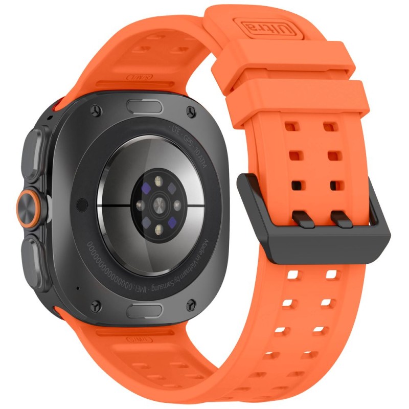 Tech-Protect Silicone Air каишка за Samsung Galaxy Watch Ultra 1 / 2 2024–2026 (47 mm) Tangarine Orange