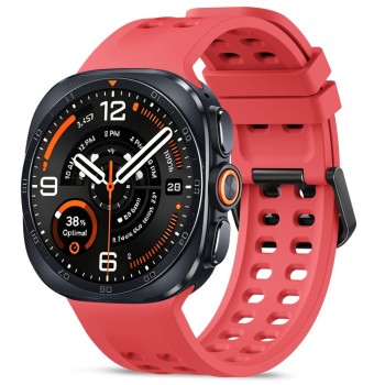 Tech-Protect Silicone Air силиконова каишка за Samsung Galaxy Watch Ultra 1 / 2 (2024–2026) 47 мм, Crimson Red