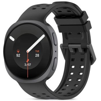TECH-PROTECT Silicone Air каишка за Samsung Galaxy Watch 8 / 9 / Classic (40 / 44 / 46 мм) черна