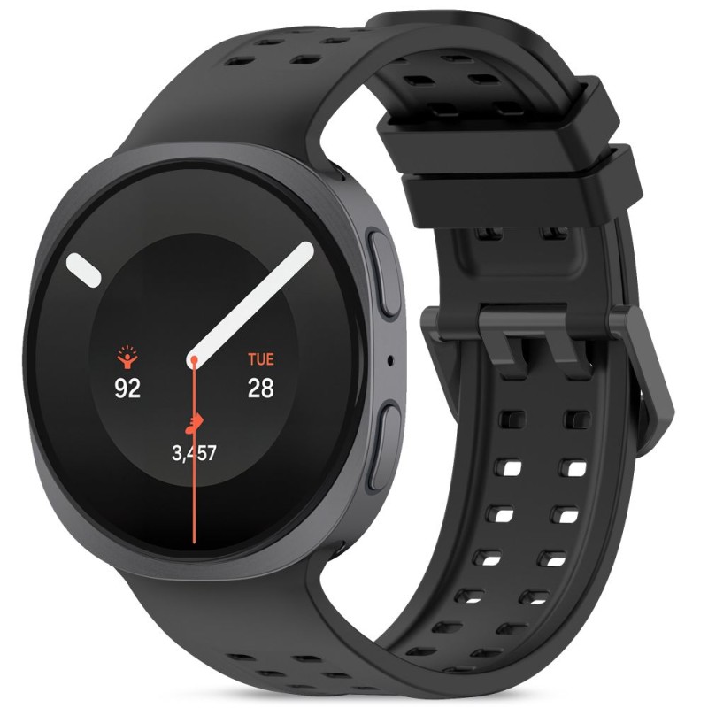 TECH-PROTECT Silicone Air каишка за Samsung Galaxy Watch 8 / 9 / Classic (40 / 44 / 46 мм) черна