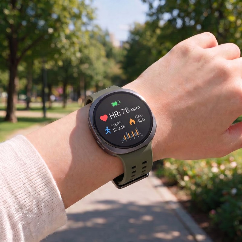 TECH-PROTECT Silicone Air каишка за Samsung Galaxy Watch 8/9/Classic (40/44/46 мм) Olive Green