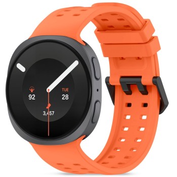 Tech-Protect Silicone Air силиконова каишка за Samsung Galaxy Watch 8 / 9 / Classic (40 / 44 / 46 мм) Tangarine Orange
