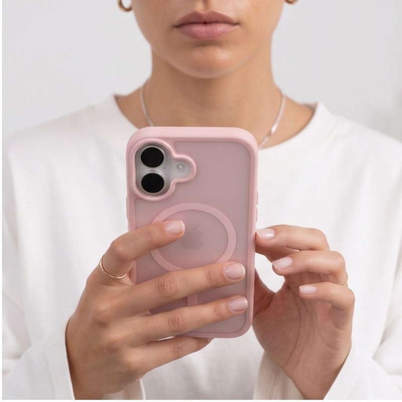 TECH-PROTECT BASICMAG MagSafe за iPhone 17 мат розов