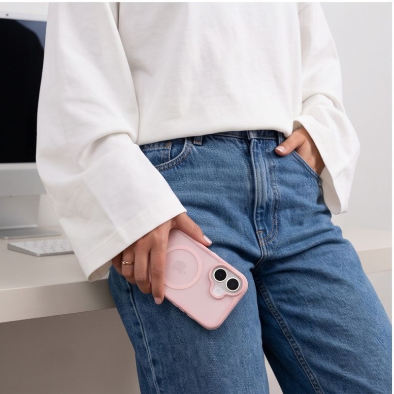 TECH-PROTECT BASICMAG MagSafe за iPhone 17 мат розов