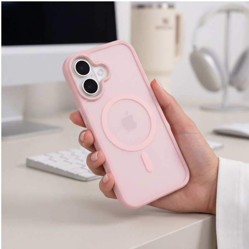 TECH-PROTECT BASICMAG MagSafe за iPhone 17 мат розов