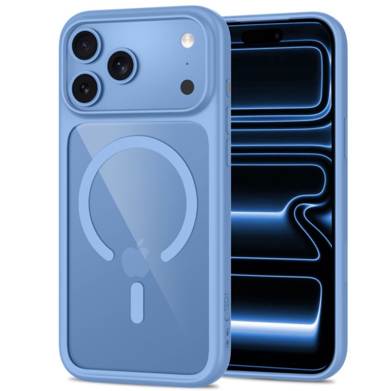 TECH-PROTECT MagOne MagSafe CC + Glass 2-пакет за iPhone 17 Pro Max / 18 Pro Max (светлосиньо/прозрачно) TECH-PROTECT MagOne MagSafe CC + Glass 2-пакет за iPhone 17 Pro Max / 18 Pro Max (светлосиньо/прозрачно)