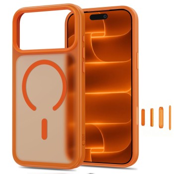 TECH-PROTECT MAGMAT Magsafe CC кейс за iPhone 17 Pro / 18 Pro мат Cosmic Orange (матов оранж) TECH-PROTECT MAGMAT Magsafe CC кейс за iPhone 17 Pro / 18 Pro мат Cosmic Orange (матов оранж)