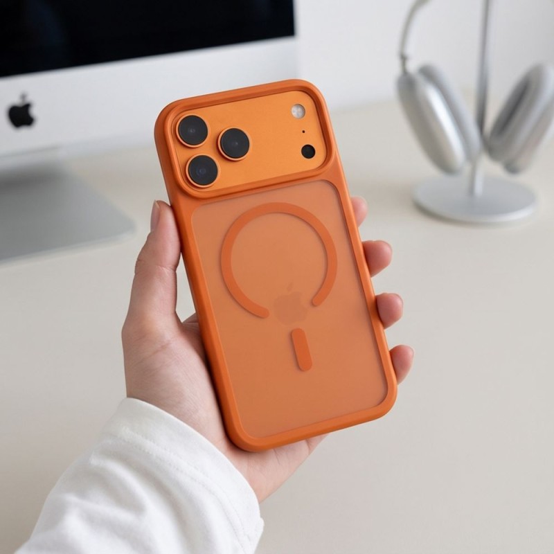 TECH-PROTECT MAGMAT MAGSAFE CC кейс за iPhone 17 Pro Max / 18 Pro Max матов Cosmic Orange (SKU 5906302341634) TECH-PROTECT MAGMAT MAGSAFE CC кейс за iPhone 17 Pro Max / 18 Pro Max матов Cosmic Orange (SKU 5906302341634)