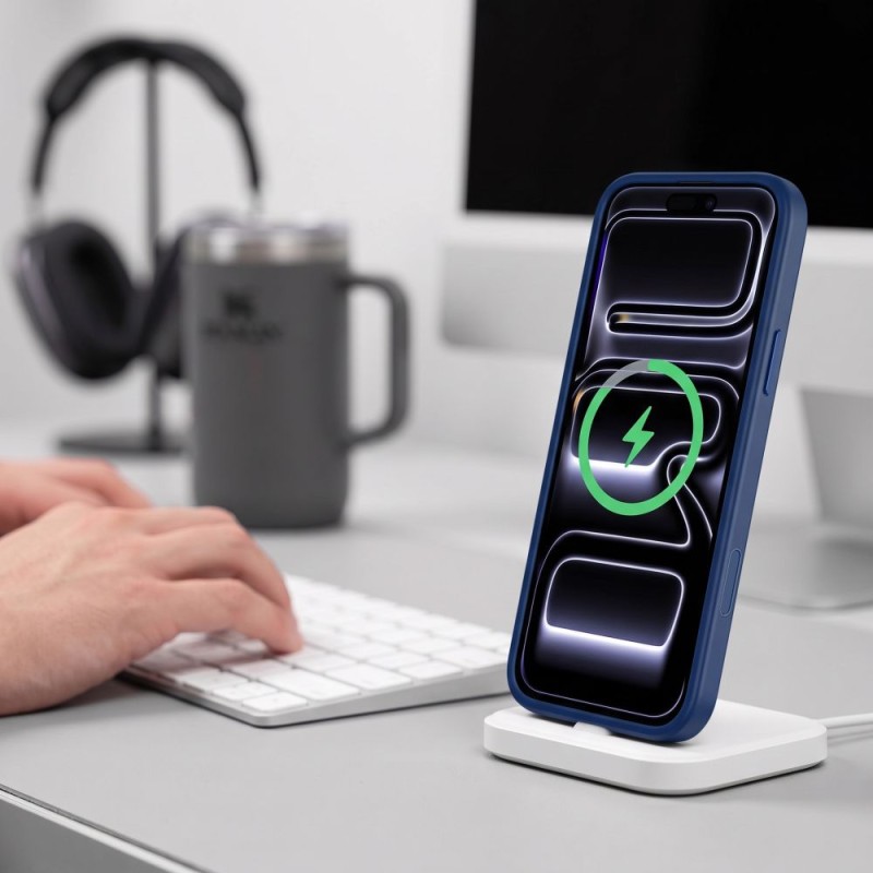 TECH-PROTECT MAGMAT Magsafe CC за iPhone 17 Pro / 18 Pro мат дълбоко синьо TECH-PROTECT MAGMAT Magsafe CC за iPhone 17 Pro / 18 Pro мат дълбоко синьо