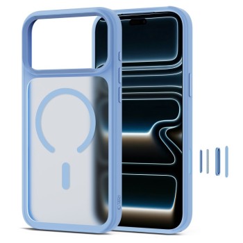 TECH-PROTECT Magmat Magsafe CC кейс за iPhone 17 Pro Max / 18 Pro Max – Matte Light Blue TECH-PROTECT Magmat Magsafe CC кейс за iPhone 17 Pro Max / 18 Pro Max – Matte Light Blue