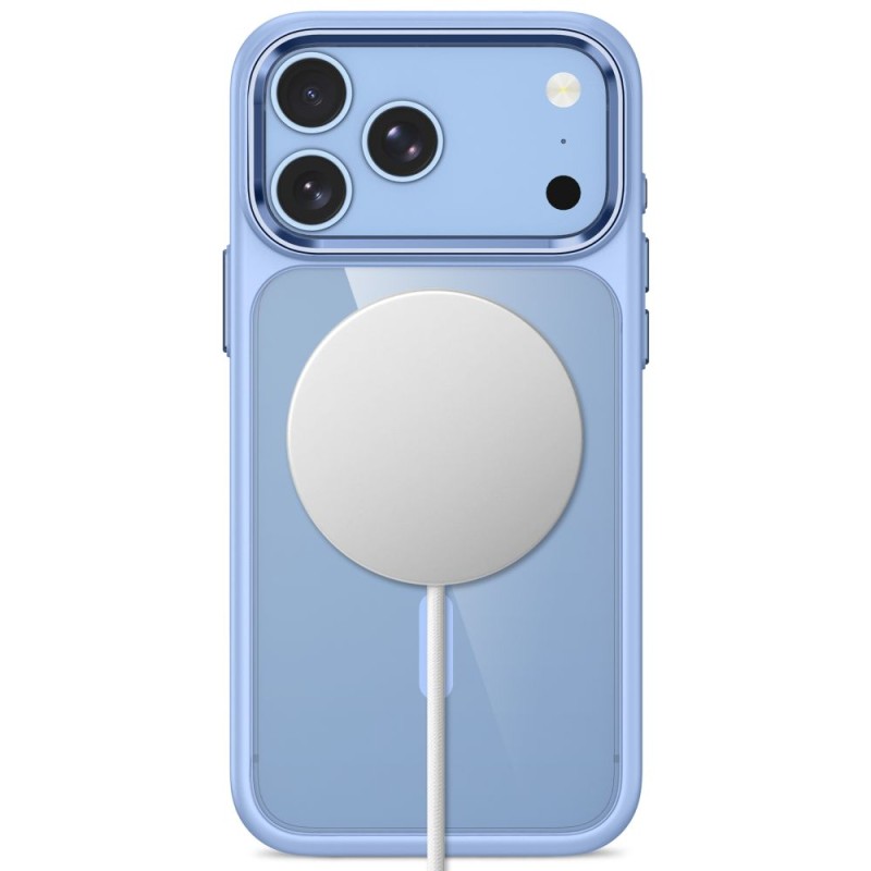 TECH-PROTECT Magmat Magsafe CC кейс за iPhone 17 Pro / 18 Pro Light Blue/Clear
