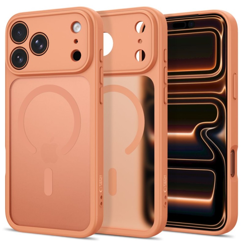 TECH-PROTECT BASICMAG MagSafe кейс за iPhone 17 Pro / 18 Pro мат Cosmic Orange