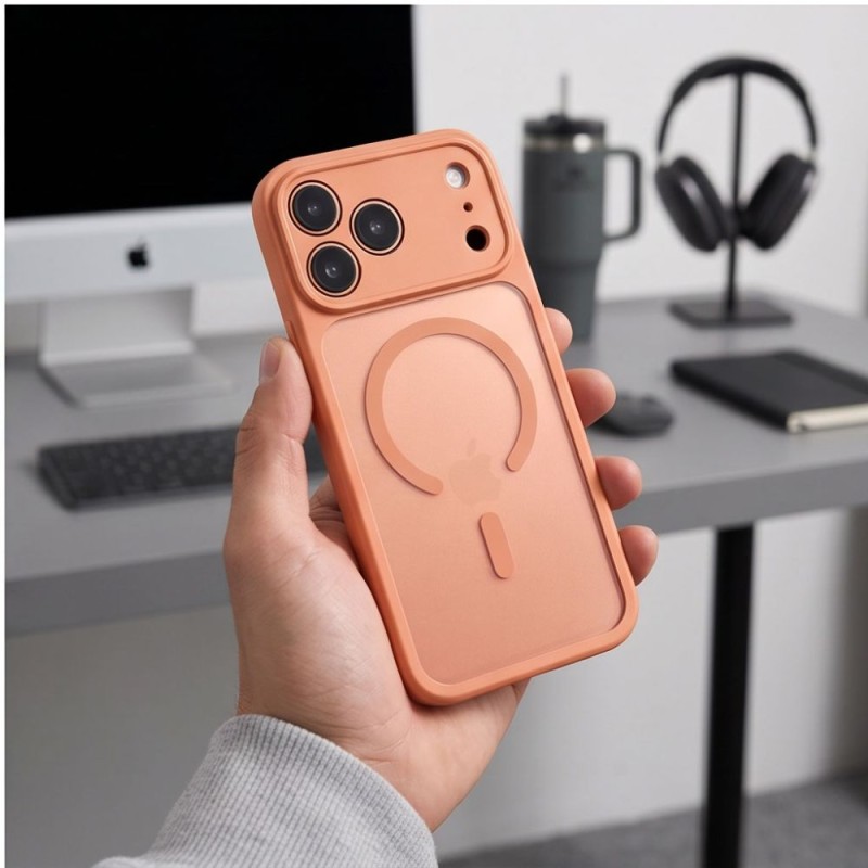 TECH-PROTECT BASICMAG MagSafe кейс за iPhone 17 Pro / 18 Pro мат Cosmic Orange