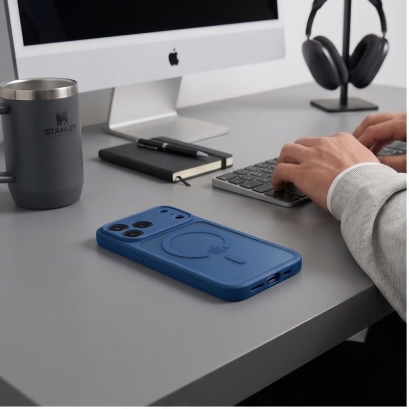 TECH-PROTECT BASICMAG MagSafe за iPhone 17 Pro Max / 18 Pro Max, матово Deep Blue