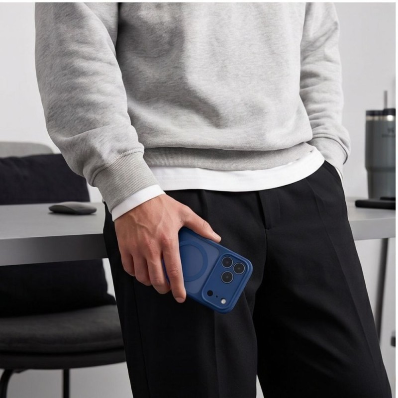 TECH-PROTECT BASICMAG MagSafe за iPhone 17 Pro Max / 18 Pro Max, матово Deep Blue