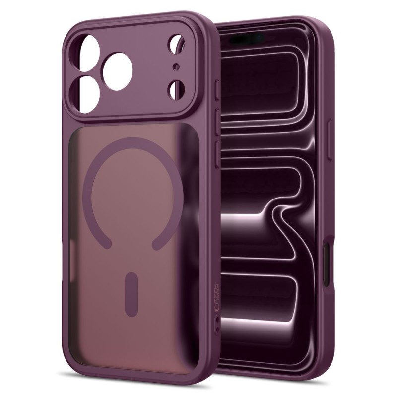 TECH-PROTECT BASICMAG MagSafe Кейс за iPhone 17 Pro / 18 Pro матъм тъмна вишна TECH-PROTECT BASICMAG MagSafe Кейс за iPhone 17 Pro / 18 Pro матъм тъмна вишна