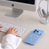 TECH-PROTECT MagPeak MagSafe CC за iPhone 17 Pro Max / 18 Pro Max Matt Light Blue TECH-PROTECT MagPeak MagSafe CC за iPhone 17 Pro Max / 18 Pro Max Matt Light Blue