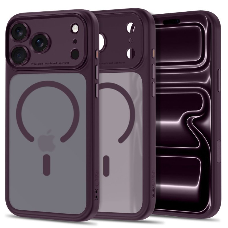 TECH-PROTECT MAGPEAK MAGSAFE CC за iPhone 17 Pro Max / 18 Pro Max, Matte Burgundy TECH-PROTECT MAGPEAK MAGSAFE CC за iPhone 17 Pro Max / 18 Pro Max, Matte Burgundy