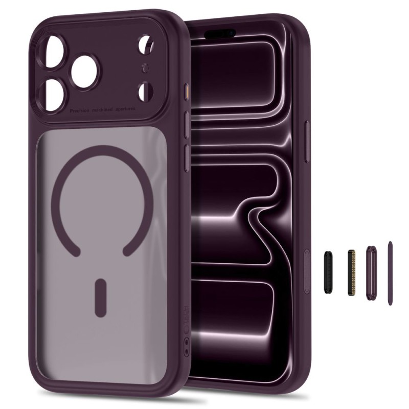TECH-PROTECT MAGPEAK MAGSAFE CC за iPhone 17 Pro Max / 18 Pro Max, Matte Burgundy TECH-PROTECT MAGPEAK MAGSAFE CC за iPhone 17 Pro Max / 18 Pro Max, Matte Burgundy