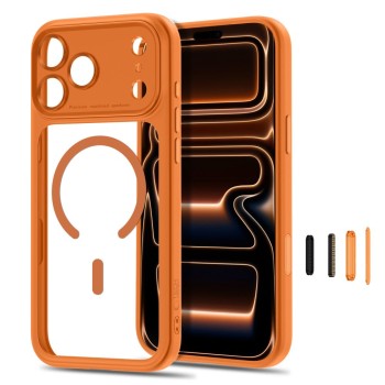 TECH-PROTECT MagPeak MagSafe CC за iPhone 17 Pro / 18 Pro Cosmic Orange/Clear (5906302341948) TECH-PROTECT MagPeak MagSafe CC за iPhone 17 Pro / 18 Pro Cosmic Orange/Clear (5906302341948)