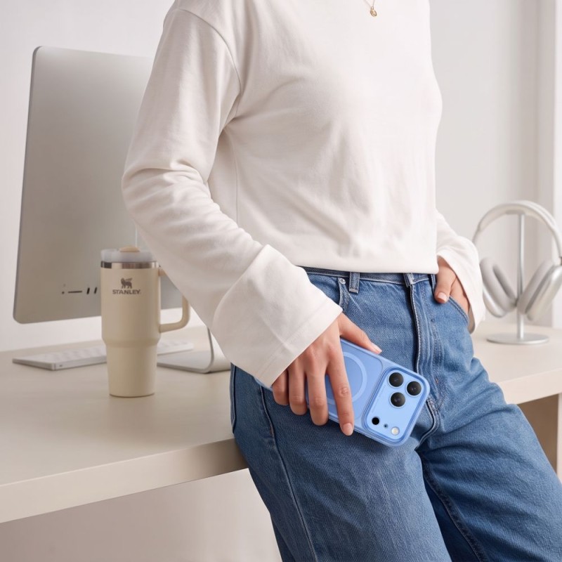 TECH-PROTECT MagPrime MagSafe CC за iPhone 17 Pro / 18 Pro, матов светлосин