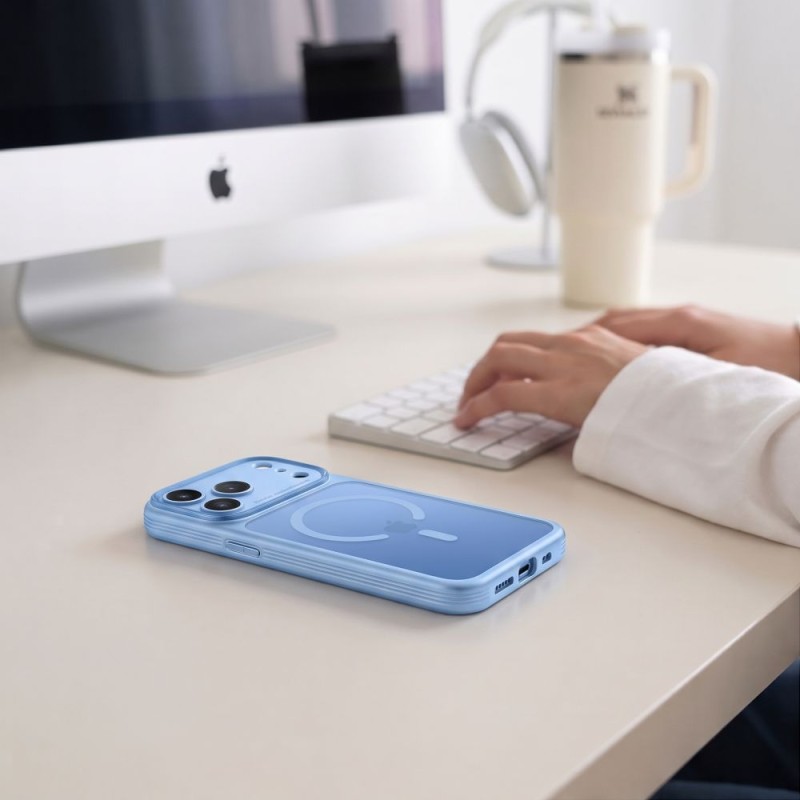 TECH-PROTECT MagPrime MagSafe CC за iPhone 17 Pro / 18 Pro, матов светлосин