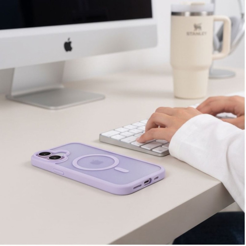 TECH-PROTECT BASICMAG MAGSAFE за iPhone 17 мат лавандов TECH-PROTECT BASICMAG MAGSAFE за iPhone 17 мат лавандов