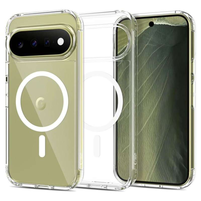 TECH-PROTECT FLEXAIR HYBRID MAGSAFE за Google Pixel 9 / 9 Pro / 10 / 10 Pro / 11 / 11 Pro – прозрачен (CLEAR)