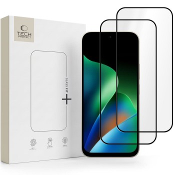 Закалено стъкло Tech-Protect Glass Fit+ 2-Pack за Xiaomi Redmi 17 4G / 5G (Black)