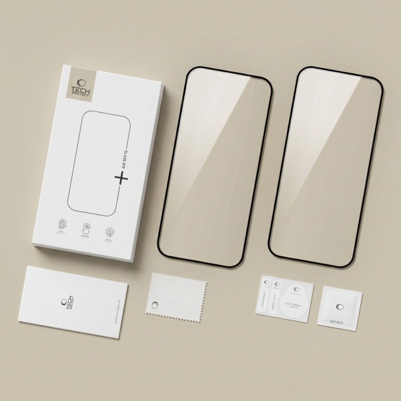Закалено стъкло Tech-Protect Glass Fit+ 2-Pack за Xiaomi Redmi 17 4G / 5G (Black) Закалено стъкло Tech-Protect Glass Fit+ 2-Pack за Xiaomi Redmi 17 4G / 5G (Black)