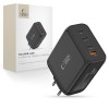 Tech-Protect NC200W-GAN мрежово зарядно 200W GaN, 4 порта (3x Type-C + 1x USB-A), PD + QC3.0, черно - Tech-Protect NC200W-GAN мрежово зарядно 200W GaN, 4 порта (3x Type-C + 1x USB-A), PD + QC3.0, черно - 5906302352340