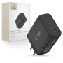 Tech-Protect NC200W-GAN мрежово зарядно 200W GaN, 4 порта (3x Type-C + 1x USB-A), PD + QC3.0, черно
