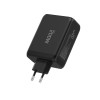 Tech-Protect NC200W-GAN мрежово зарядно 200W GaN, 4 порта (3x Type-C + 1x USB-A), PD + QC3.0, черно - Tech-Protect NC200W-GAN мрежово зарядно 200W GaN, 4 порта (3x Type-C + 1x USB-A), PD + QC3.0, черно - 5906302352340