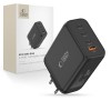 TECH-PROTECT NC240W-GAN мрежово зарядно 4-портово 240W, PD, QC3.0 (черно) - TECH-PROTECT NC240W-GAN мрежово зарядно 4-портово 240W, PD, QC3.0 (черно) - 5906302352364