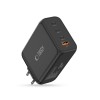 TECH-PROTECT NC240W-GAN мрежово зарядно 4-портово 240W, PD, QC3.0 (черно) - TECH-PROTECT NC240W-GAN мрежово зарядно 4-портово 240W, PD, QC3.0 (черно) - 5906302352364