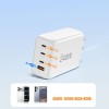 Tech-Protect NC240W-GAN Мрежово зарядно 4-порт PD 240W / QC3.0 (бяло) - Tech-Protect NC240W-GAN Мрежово зарядно 4-порт PD 240W / QC3.0 (бяло) - 5906302352371