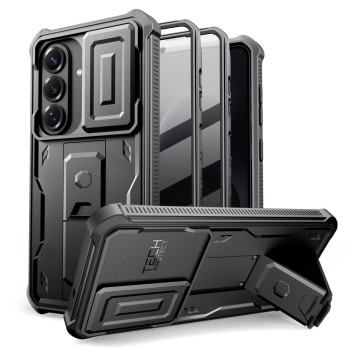 TECH-PROTECT KEVLAR CAM+ 2-SET за Samsung Galaxy S26 BLACK (две предни рамки)