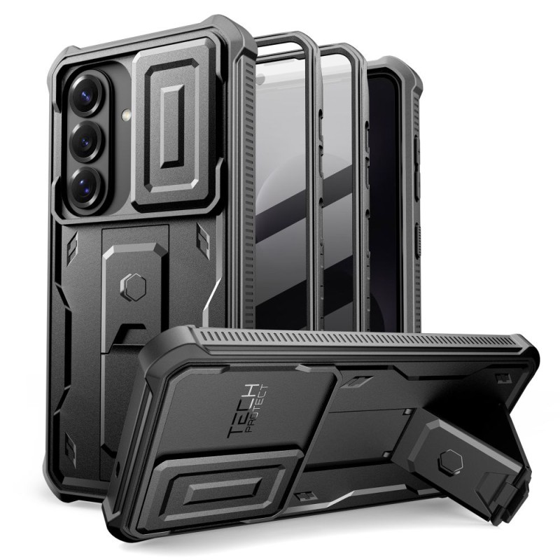 TECH-PROTECT KEVLAR CAM+ 2-SET за Samsung Galaxy S26 BLACK (две предни рамки) - TECH-PROTECT KEVLAR CAM+ 2-SET за Samsung Galaxy S26 BLACK (две предни рамки) - 5906302352395